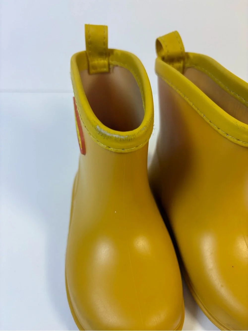 Tree Grandpa Toddler Rain Boots Size 14 Rubber Yellow Duck US 7/8